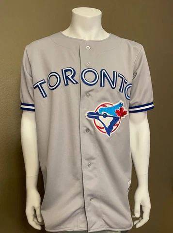 VTG Grey Toronto Blue Jays #12 Roberto Alomar Jersey Mens XL. By Ravens Athletic Cover
