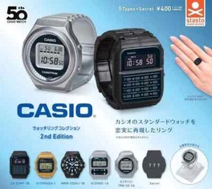 Casio Watch Ring Collection 2nd Edition Complete Set of 6 Capsule Toy from Japan - Bild 1 von 5