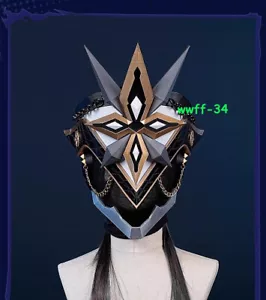 Máscara de Impacto Genshin Hecha a Mano Fatui El Capitán Capitano Casco Cos EVA Prop 1 pieza - Imagen 1 de 9