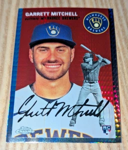 2023 Topps Chrome Platinum Prism Refractor Garrett Mitchell Brewers OF MLB RC #4 - Picture 1 of 2