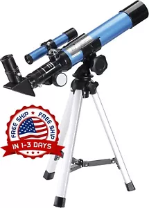 Telescopio Para Principiantes Y Ninos Telescopios Refractor Astronomico Portatil - Picture 1 of 9