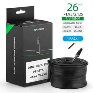 ROCKBROS Bike Inner Tube FV/AV Bicycle Tube Tire for Mountain Bike 26/27.5 - Picture 1 of 23