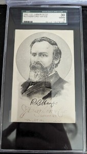 1881 J. D. Larkin & Co Rutherford B. Hayes SGC 2 POP 1 One Higher