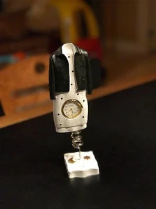 NEW Bonetto Little Dress Time Style 36, Hang Clock Mantel Desk Shelf Black - Picture 1 of 11