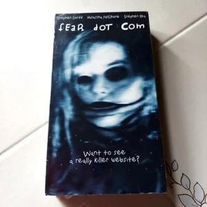VHS Fear Dot Com Horror Release Rated R New Sealed - Picture 1 of 3