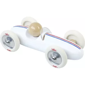 Petite voiture Vintage en bois massif laqué blanc Made in Jura - Vilac 2342W - Afbeelding 1 van 2