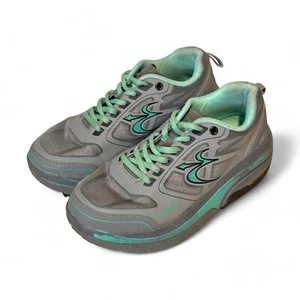 Gdefy Gravity Defyer Ion TB9022FGU-W Grey Teal Comfort Fit Sneaker Women's 7 - Picture 1 of 8