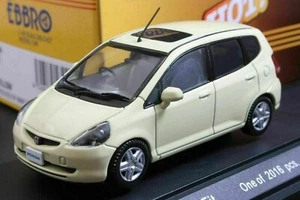 EBBRO 43220 1:43 SCALE 2001 HONDA FIT JAZZ GD1 DIE CAST MODELLAUTO ORCHIDEE GELB - Bild 1 von 3