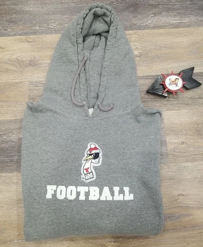 Youngstown State Penguins Hoodie Sweatshirt (S) Pullover Gray FOOTBALL YSU Cover