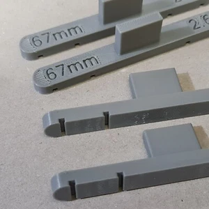 4 X Grey 67mm OO/HO Gauge Parallel Track Tools Model Railway Train - Picture 1 of 2