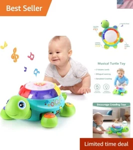 Baby Musical Turtle Toy, Spanish English Bilingual Learning, Toddler Crawling... - Picture 1 of 8