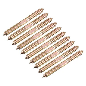 10x100mm Hanger Bolts, 12pcs Double Ended Thread Wood to Wood Dowel Screws - Picture 1 of 5