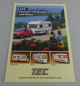Preisliste T.E. Caravans Energiespar-Line / S-Klasse / Luxus-Klasse Stand 1982 - Bild 1 von 2