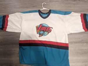 Bauer Detroit Vipers IHL Hockey Jersey - 90s Vintage White Sewn 1997 Turner Cup