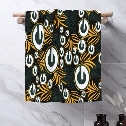 Green Bay Packers Face Wash Cloth Travel Towel 27.5×16in Soft Beach Towel Cover