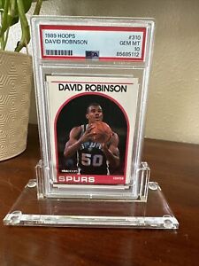 1989 NBA Hoops David Robinson #310 Rookie Card RC San Antonio Spurs PSA 10