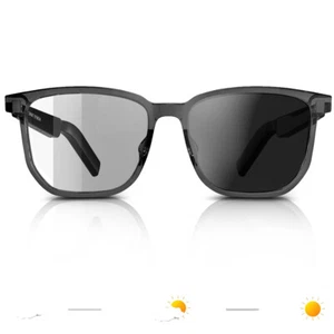 Smart Glasses Bluetooth Color-Changing Polarized Sunglasses Call Music Headphone - Picture 1 of 16
