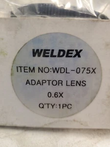 2 - Weldex WDL-075X Adaptor Lens 0.6X New in Box. This is for Qty=2. - Picture 1 of 2