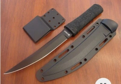Cuchillo de hoja fija CRKT Hissatsu con funda: aplicación de la ley, supervivencia, negro... Foto 1 de 3