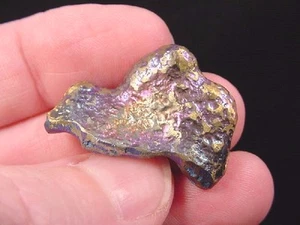 TP-83) RARE TITANIUM Polymorph pink yellow Rainbow Jewelry make a PENDANT nugget - Picture 1 of 2