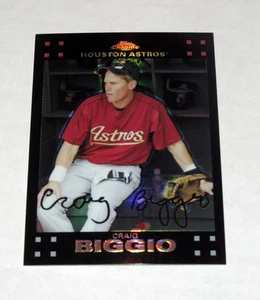 Topps Chrome Refractor 223 2007 Craig Biggio Salón de la fama Astrso - Imagen 1 de 1