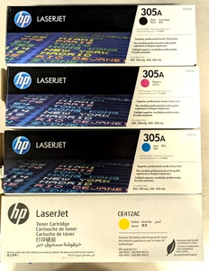 ✨ *OPEN* Sealed Set OEM Toner HP 305A HP LJ Pro 300 400 MFP M375nw CMYK CE410a - Picture 1 of 5