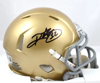 Minicasco de velocidad autografiado por Ricky Watters Notre Dame - Beckett con holograma Foto 1 de 3