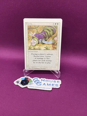 Karma Factory Miscut Misprint Revised MTG Magic Rare Oddity White *CCGHouse* - Image 1 of 4