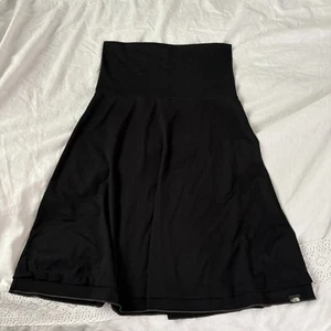 The North Face MEDIUM Foldover Midi Skirt Strapless Swim Cover Up Black A-Line - Picture 1 of 7