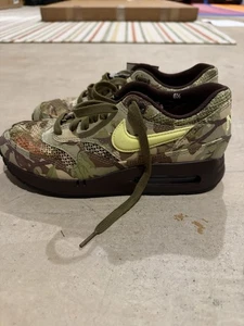 Nike Air Max 1 '86 OG Earth/Oil Green/Black/Light Lemon Twist FN8358-200 taglia 6,5 - Foto 1 di 5
