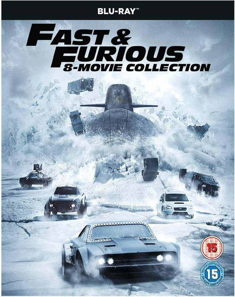 Fast  Furious Season 1-8 Boxset Blu-ray Box Set Region Free Foto 1 de 1