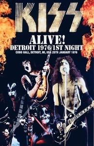 Kiss Alive Poster 1976 Tour Live Cobo Hall Michigan - Picture 1 of 1