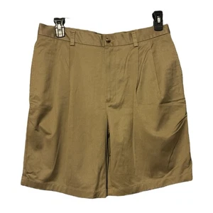 Abito corto da golf Roundtree & Yorke kaki plissettato etichetta oro vestibilità classica 33 nuovo senza etichette - Foto 1 di 3