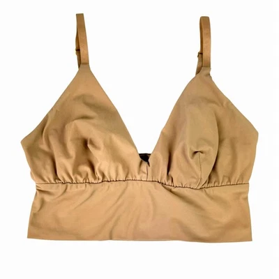Bralette Commando S/M Desnudo Correas Ajustables Elástico Elastizado Forma Triángulo Foto 1 de 4