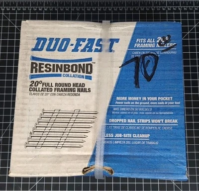 3000 DUO-FAST Collated 21 degree Framing Nails resinbond fits 20 degree nailers - Image 1 of 4