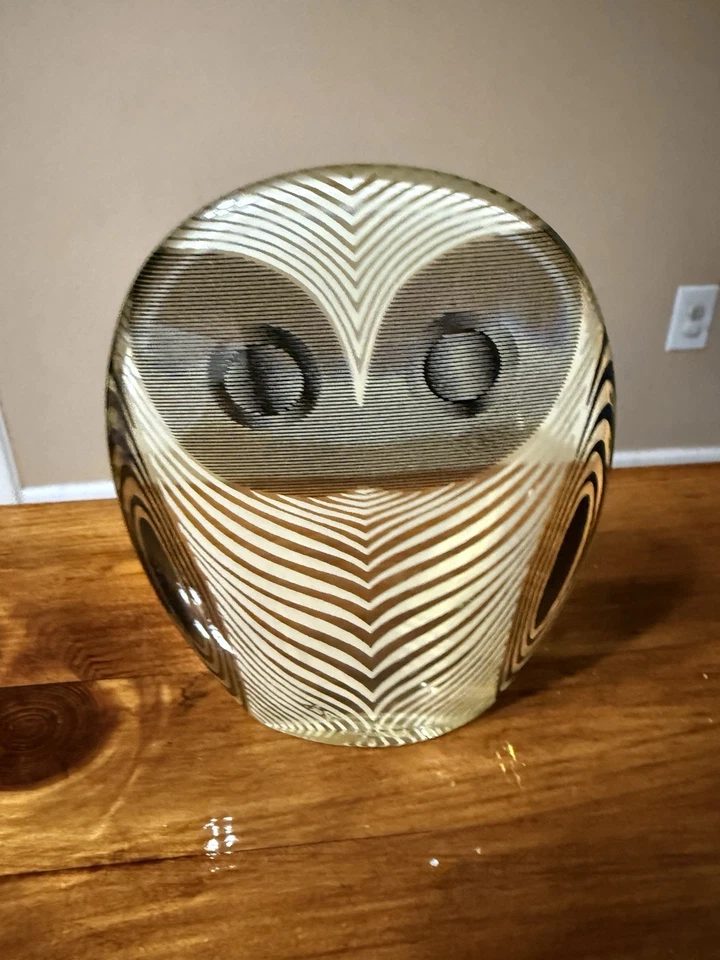 Abraham Palatnik Op-Art Lucite Acrylic OWL Sculpture Modern Brazil MCM - Image 1 of 4