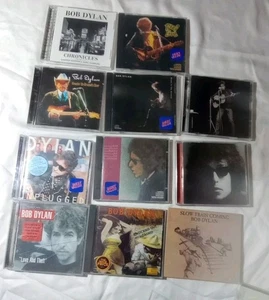 Lot 10 Bob Dylan CD’s & Compilations Folk Rock 60's 70's 80's VG+ Or Better  - Foto 1 di 5