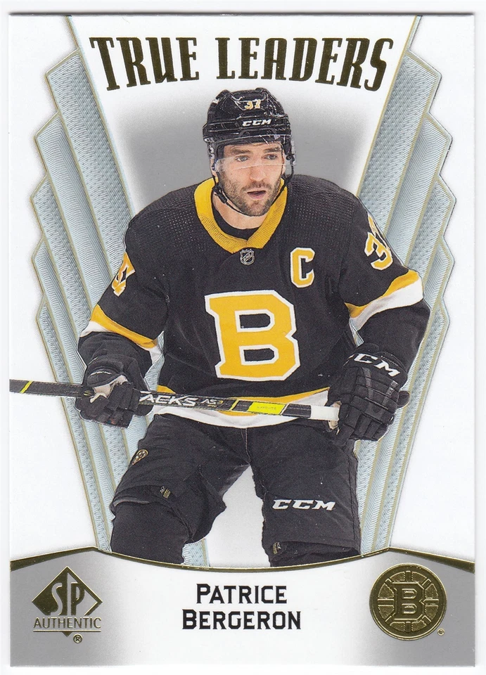 2021-22 SP Authentic True Leaders PATRICE BERGERON #TL-22 Boston Bruins - Image 1 of 1