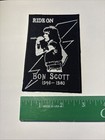 AC/DC ANGUS BON SCOTT EMBROIDERED IRON ON PATCH
