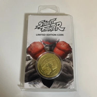 Street Fighter Gold Coin Ryu Chun-Li Rare Limited Edition Number 42 - Image 1 of 2