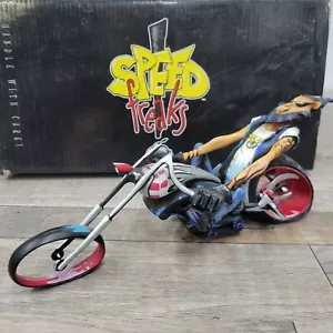 Rare Enesco Speed Freaks Terry Ross Motorcycle Basher Sculpture Model - Picture 1 of 11