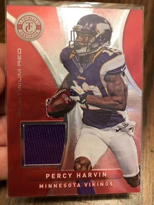 PERCY HARVIN 2012 TOTALLY CERTIFIED MATERIALS REFRACTOR JERSEY PATCH /299 GATORS - Image 1 of 2