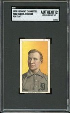 1909 T206 Hughie Jennings - Portrait - Detroit Tigers HOF - SGC A (Minimum Size)