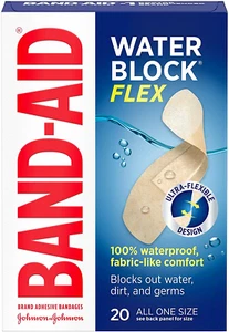 Band-Aid Water Block Flex Adhesive Bandages, 7/8 IN BY 2 3/4 IN, 20 CT (4 Pack) - Picture 1 of 13