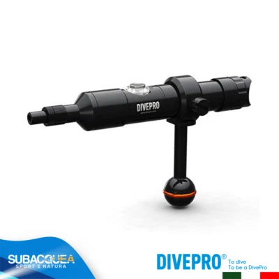 Torcia Subacquea Dive pro a Led per Foto Macro Faretto Illuminatore con snoot  - Image 1 of 4