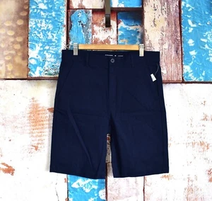Kids Boys Old Navy Knee Length Twill Shorts Chino SIZE 16 In The Navy NEW - Picture 1 of 8