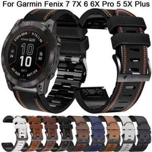 Pulsera con correa de 26 mm 22 mm para Garmin Fenix 7 7X 6 6X Pro 5X Plus 3HR 945 955 Tact - Imagen 1 de 57