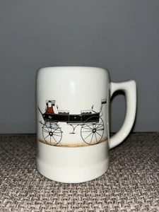 Vintage Carriage Wagon Oversized Mug Stein by Salem China Co Made In The USA 5" - Picture 1 of 9
