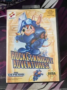 Rocket Knight Adventures (Sega Genesis, 1993) With Box And Manual Amazing Cond - Picture 1 of 6