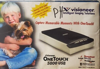 Visioneer One Touch 5800 USB Flatbed Scanner  NEW never used - see PHOTO TITLES - Image 1 of 2